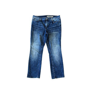 DKNY Ankle Jeans Cropped Straight Stretch Denim Blue Women’s Size 12